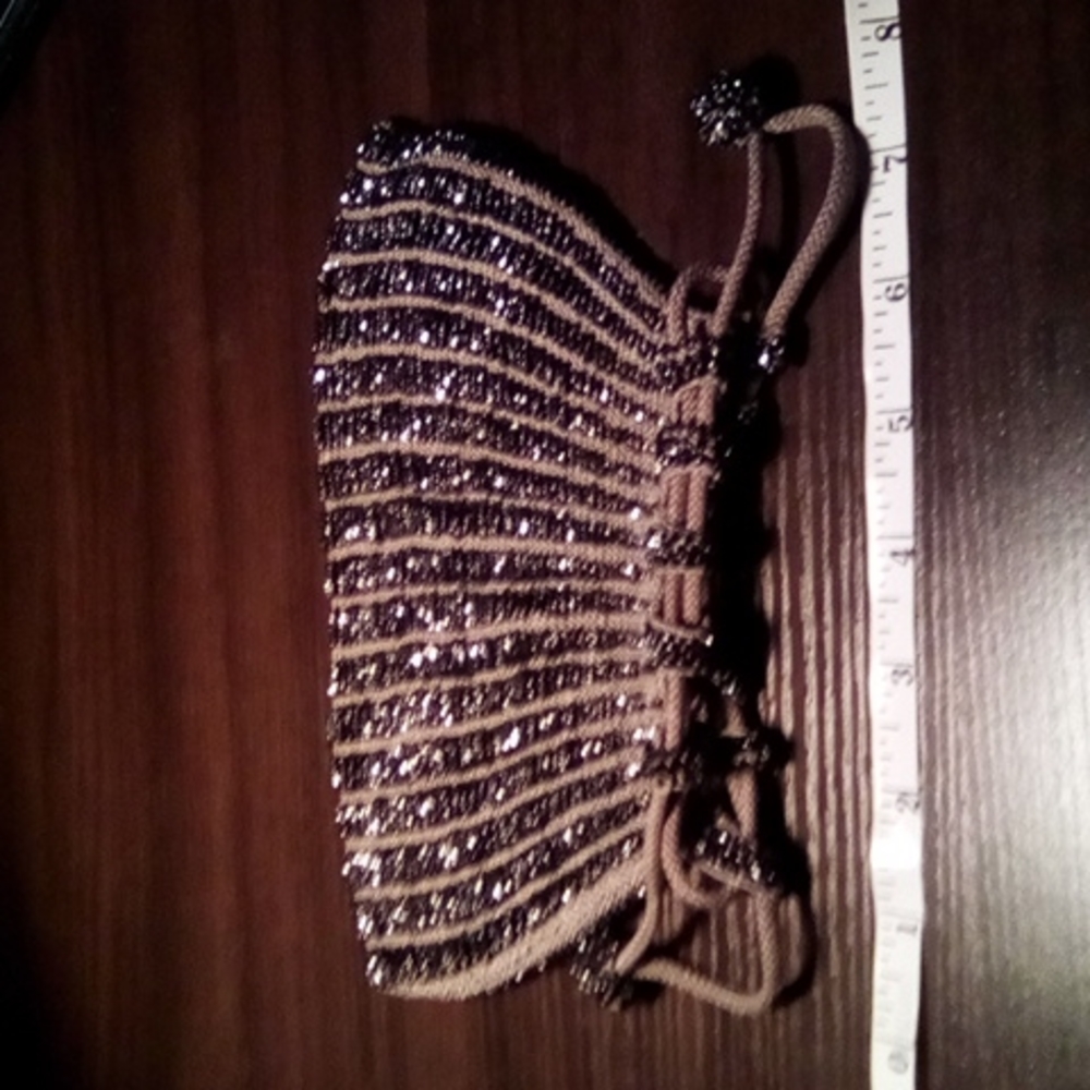 VINTAGE 1920'S-1930'S Draped Drawstring Handbag - Picture 8 of 9